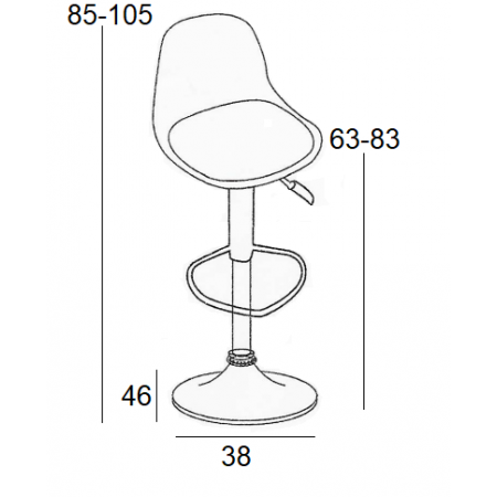 BAR88 BLACK/GREY ΥΦΑΣΜΑ(Σ2)ΣΚΑΜΠΟ ΜΕ ΑΜΟΡΤΙΣΕΡ Τραπεζαρία